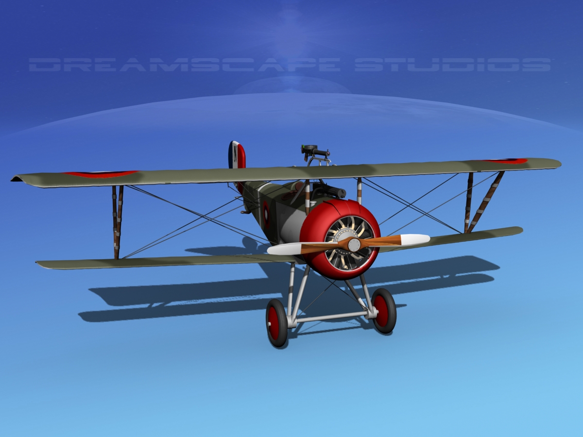 Nieuport 17 USA 1917 3D model_9