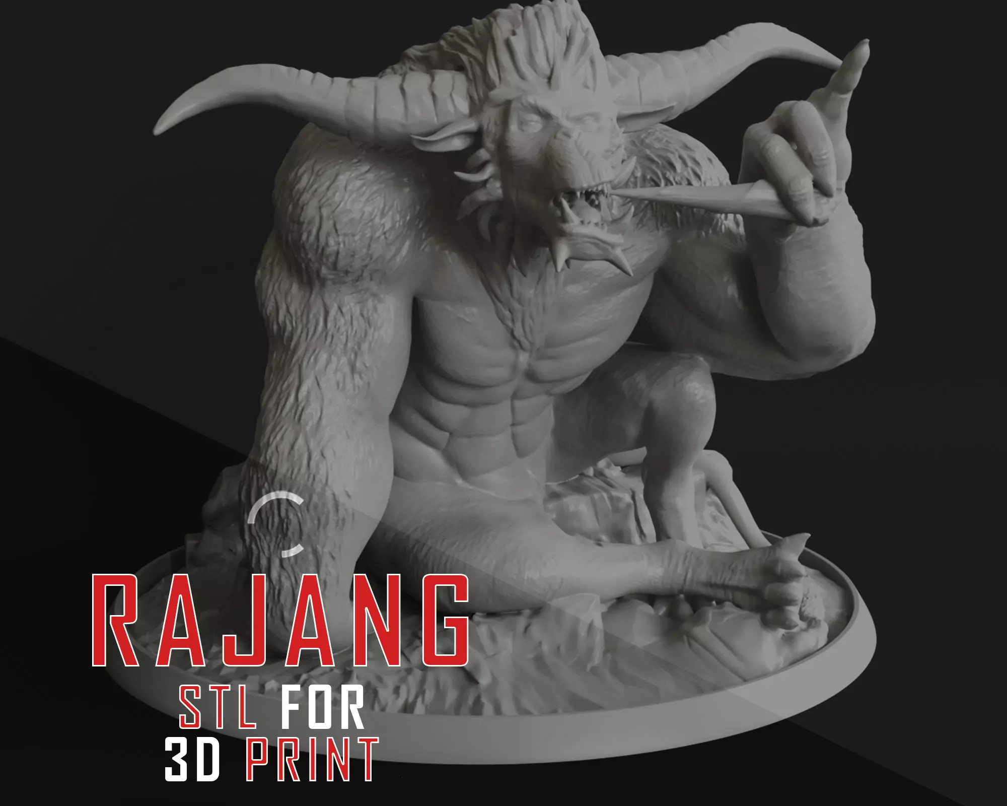 STL File  RAJANG  Monster Hunter 3D model_0