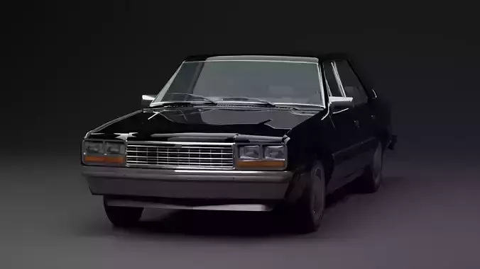 American Sedan Downsized realistic Rigged and customizable