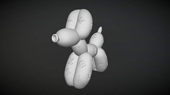 balloon-dog-louis-vuitton 3D print model