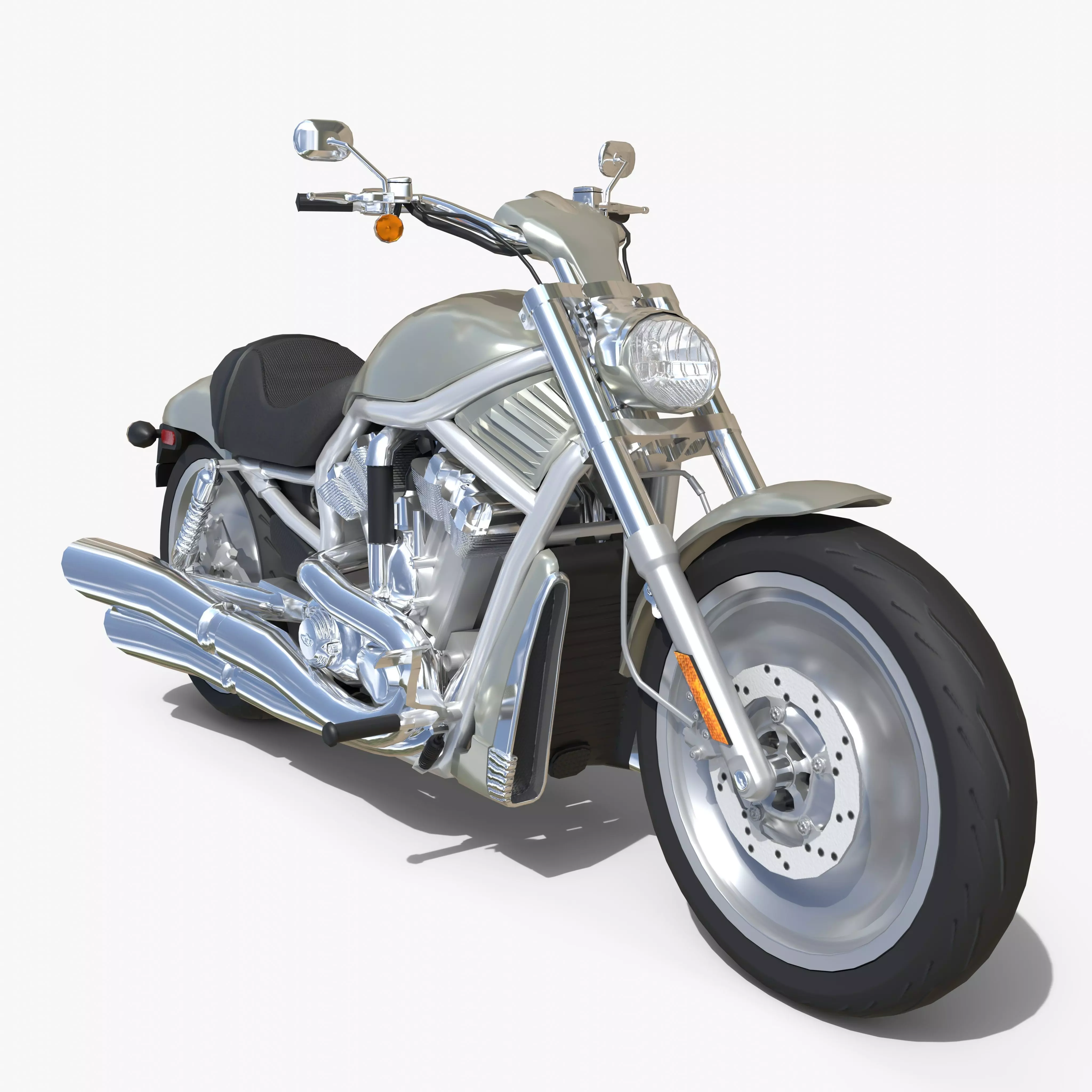 Harley Davidson V-Rod VRSC Gameready Low-poly 3D model_0