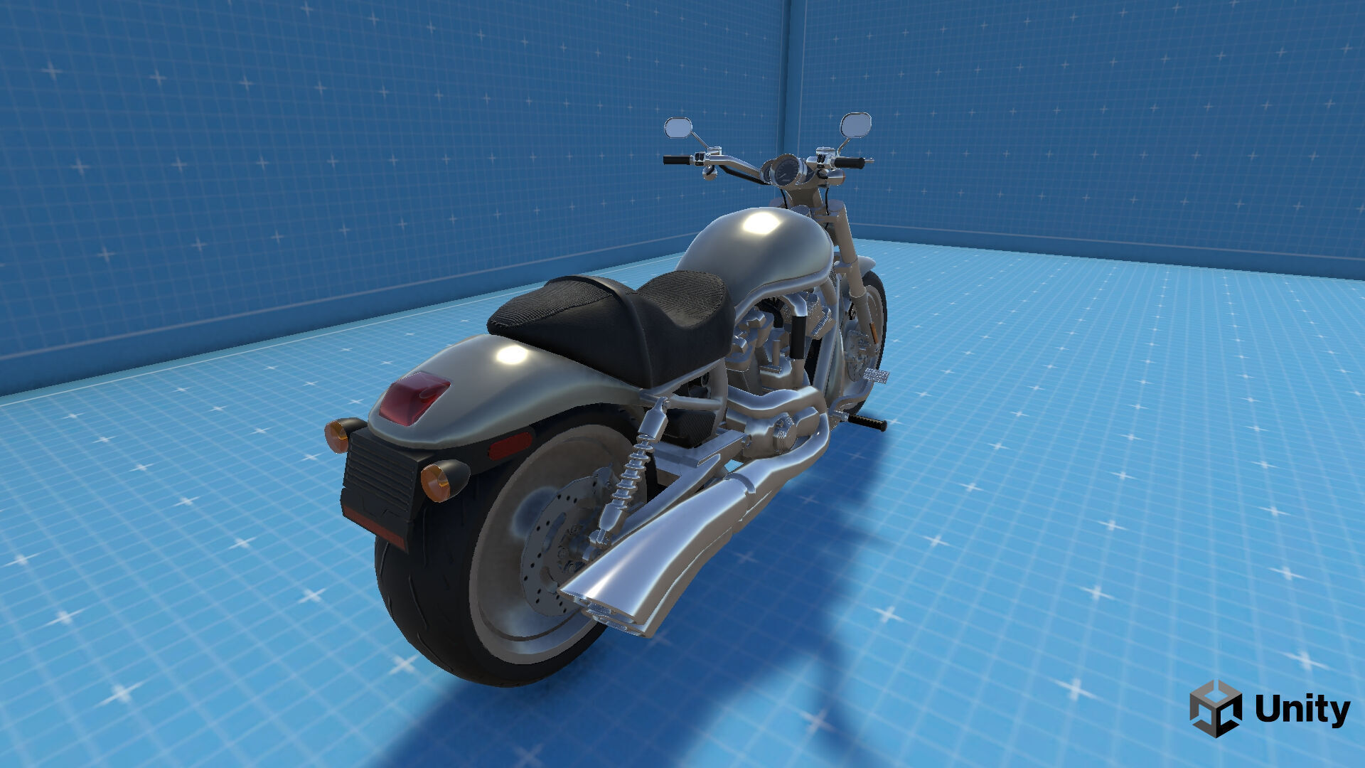 Harley Davidson V-Rod VRSC Gameready Low-poly 3D model_19