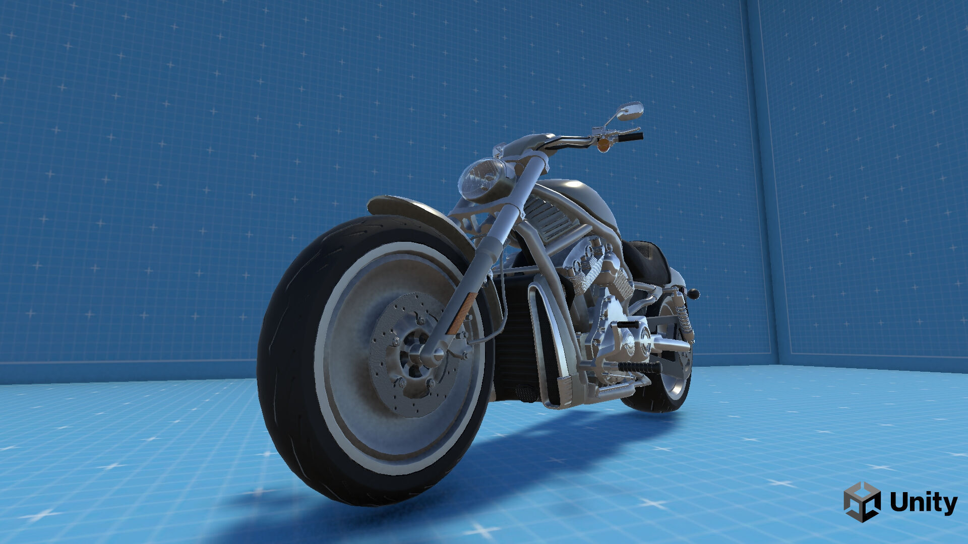 Harley Davidson V-Rod VRSC Gameready Low-poly 3D model_21