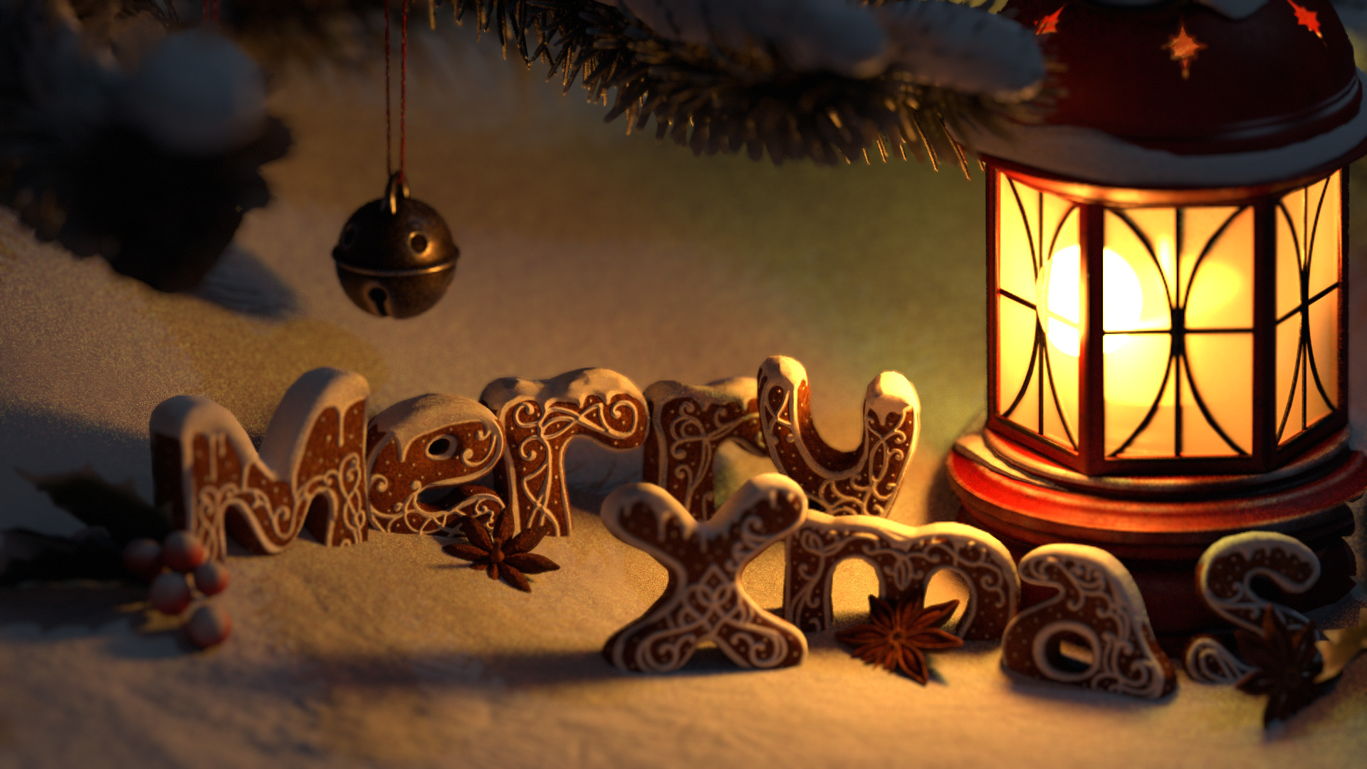 Gingerbread Village Low-poly 3D model_108