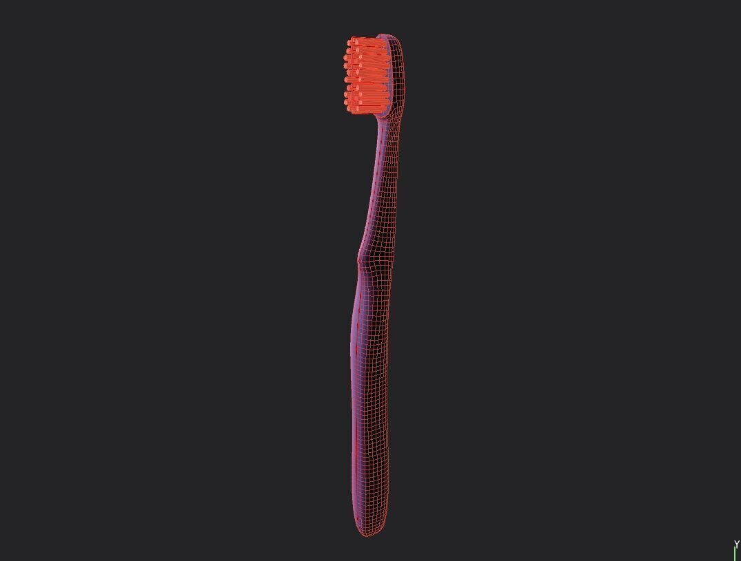 Toothbrush M10 Low-poly 3D model_1