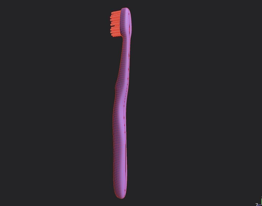 Toothbrush M10 Low-poly 3D model_6
