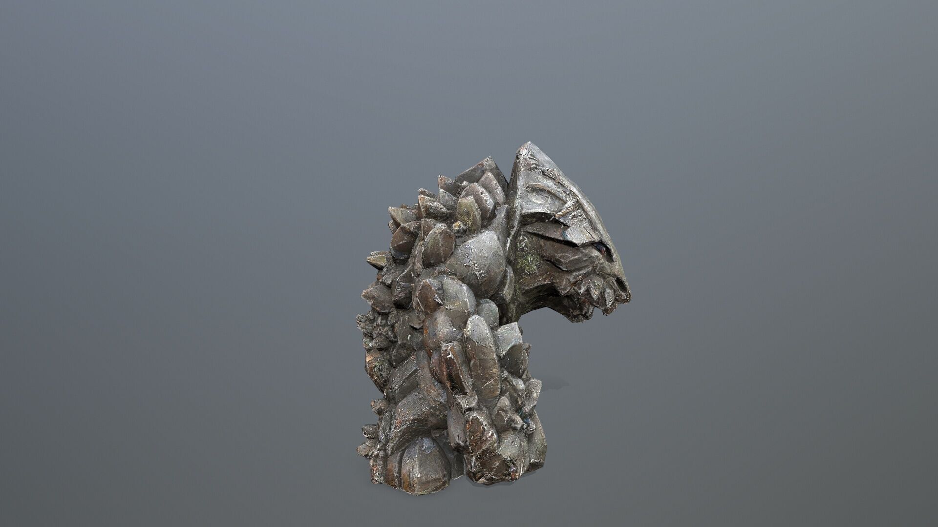 stone monster Low-poly 3D model_8