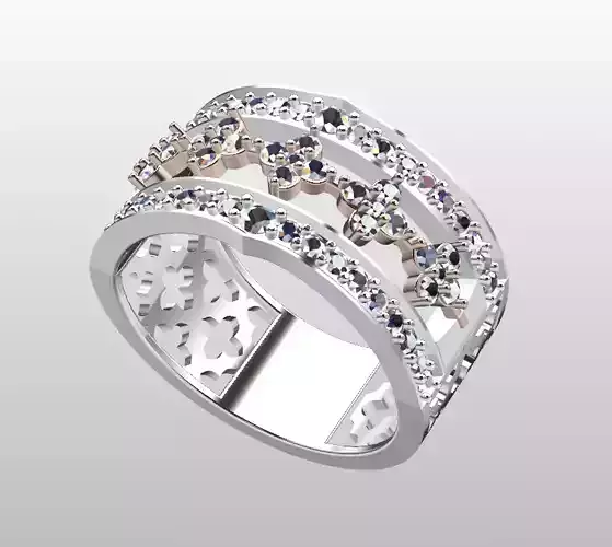 Ladies Ring Elegant and Beautiful 3D print model