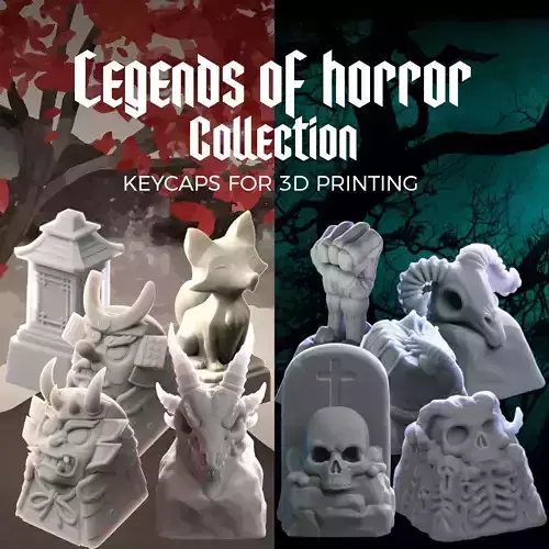 Legends of horror - keycaps to print