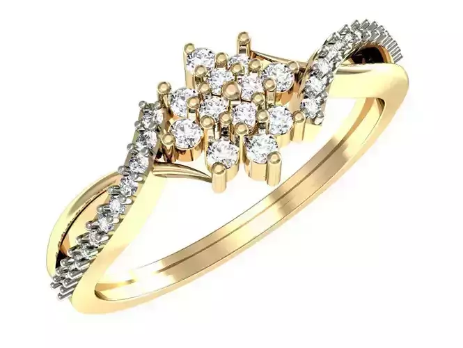 Triple Diamond Elegance Ring