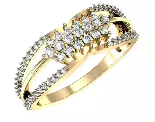 Utano Round Diamond Engagement Ring