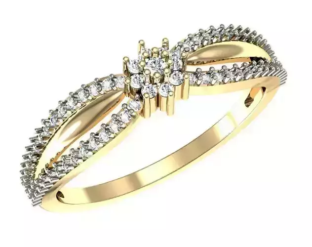 Mystical Midnight Whisper Diamond Ring for Women