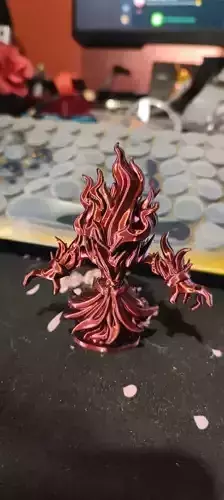 Warrior fire Statue miniature 