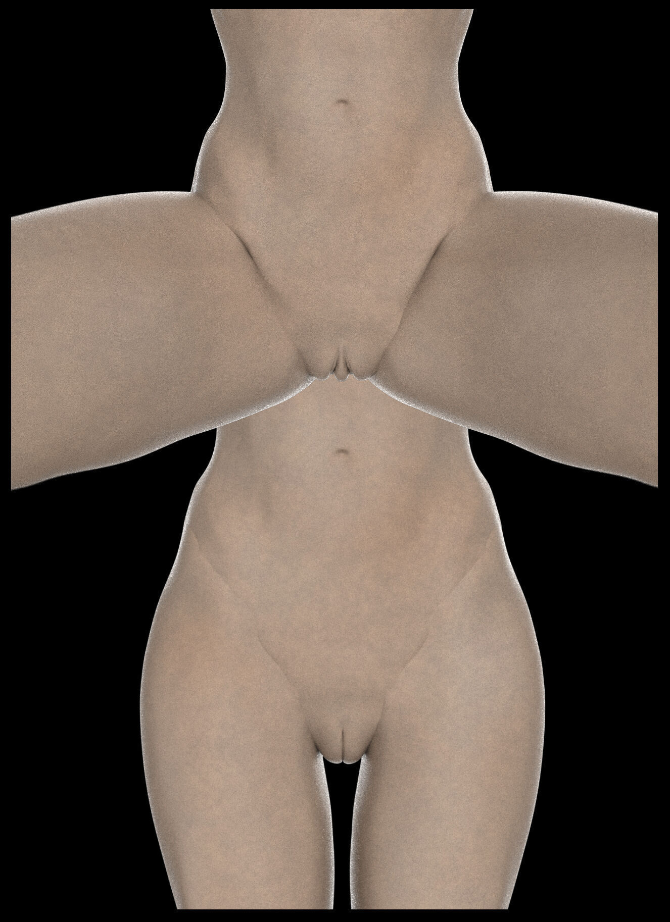 EMMA- ZBRUSH VDM- OBJ- FEMALE ANATOMY 3D model_5