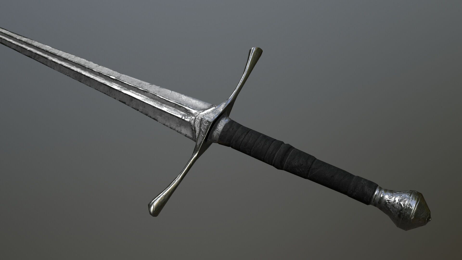 Ruin set Low-poly 3D model_6