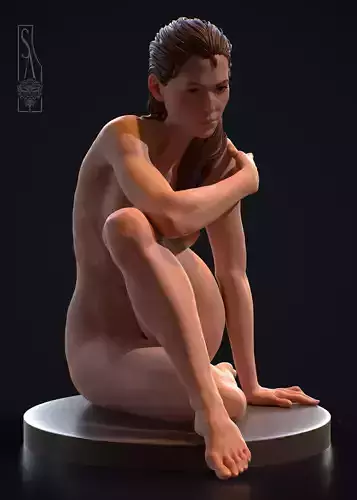 The Pondering Muse - 3D print model