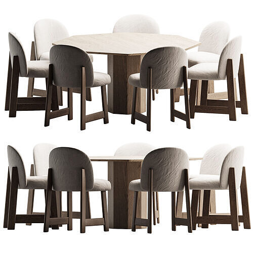  Dining Set 3 3D model