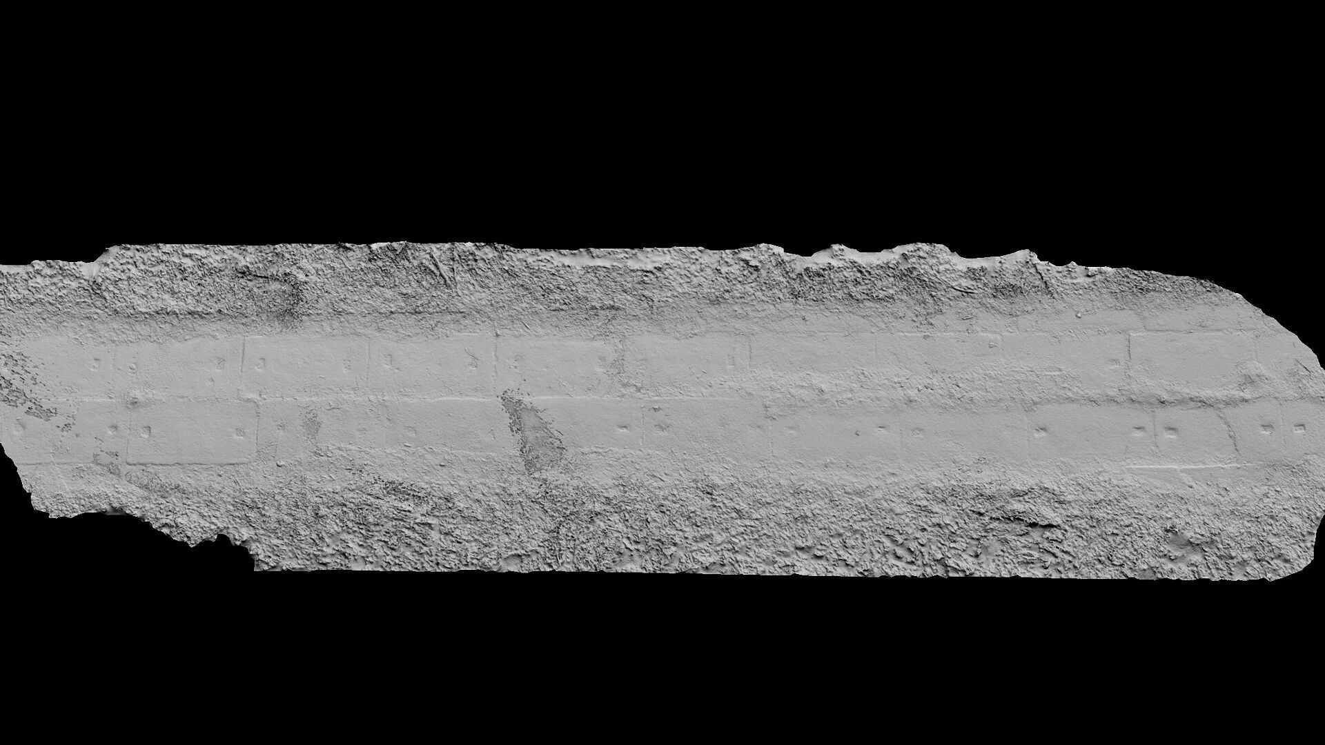 abandoned concrete forest road photogrammetry Low-poly 3D model_5