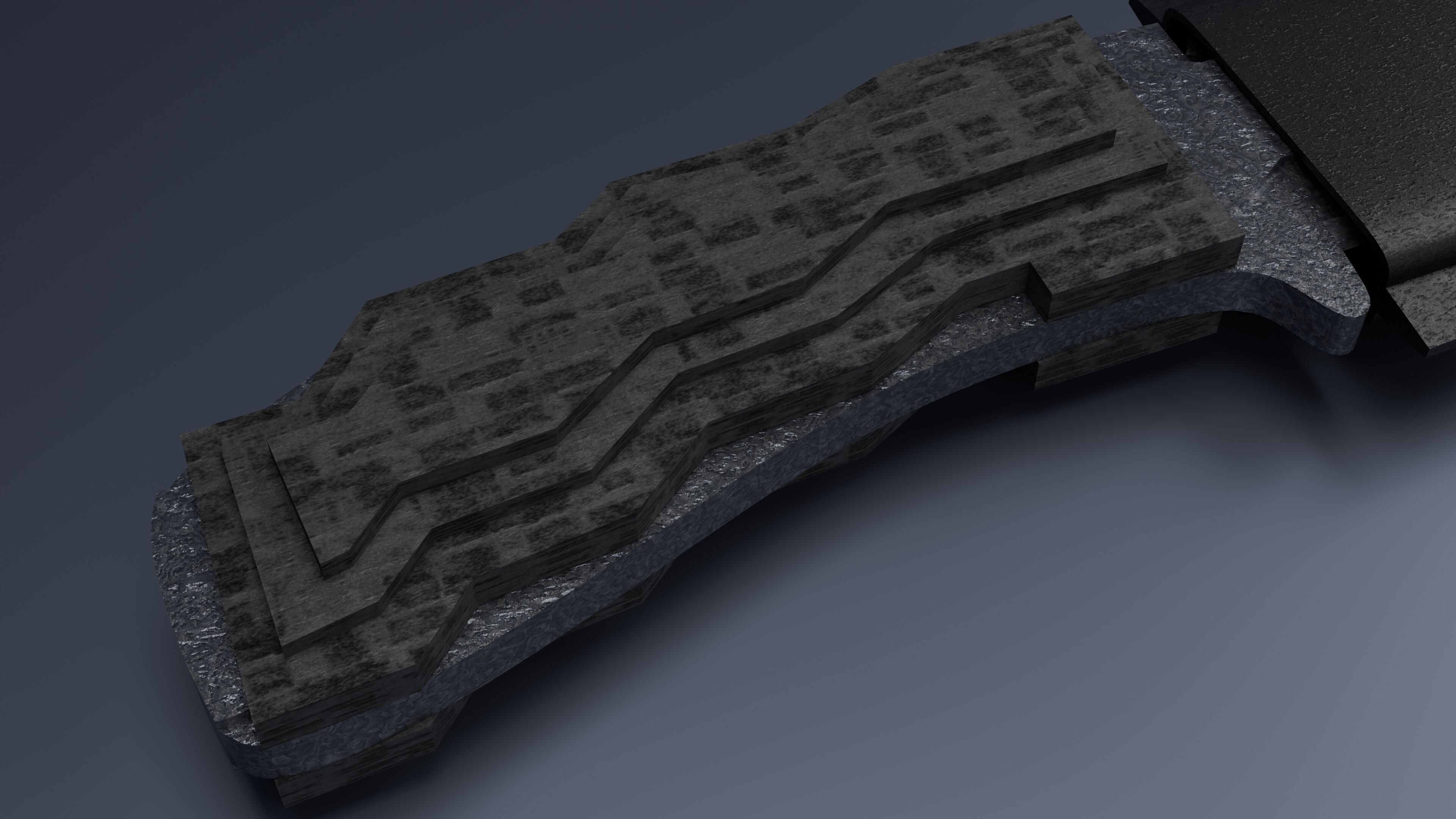 Kube Knife Low-poly 3D model_3