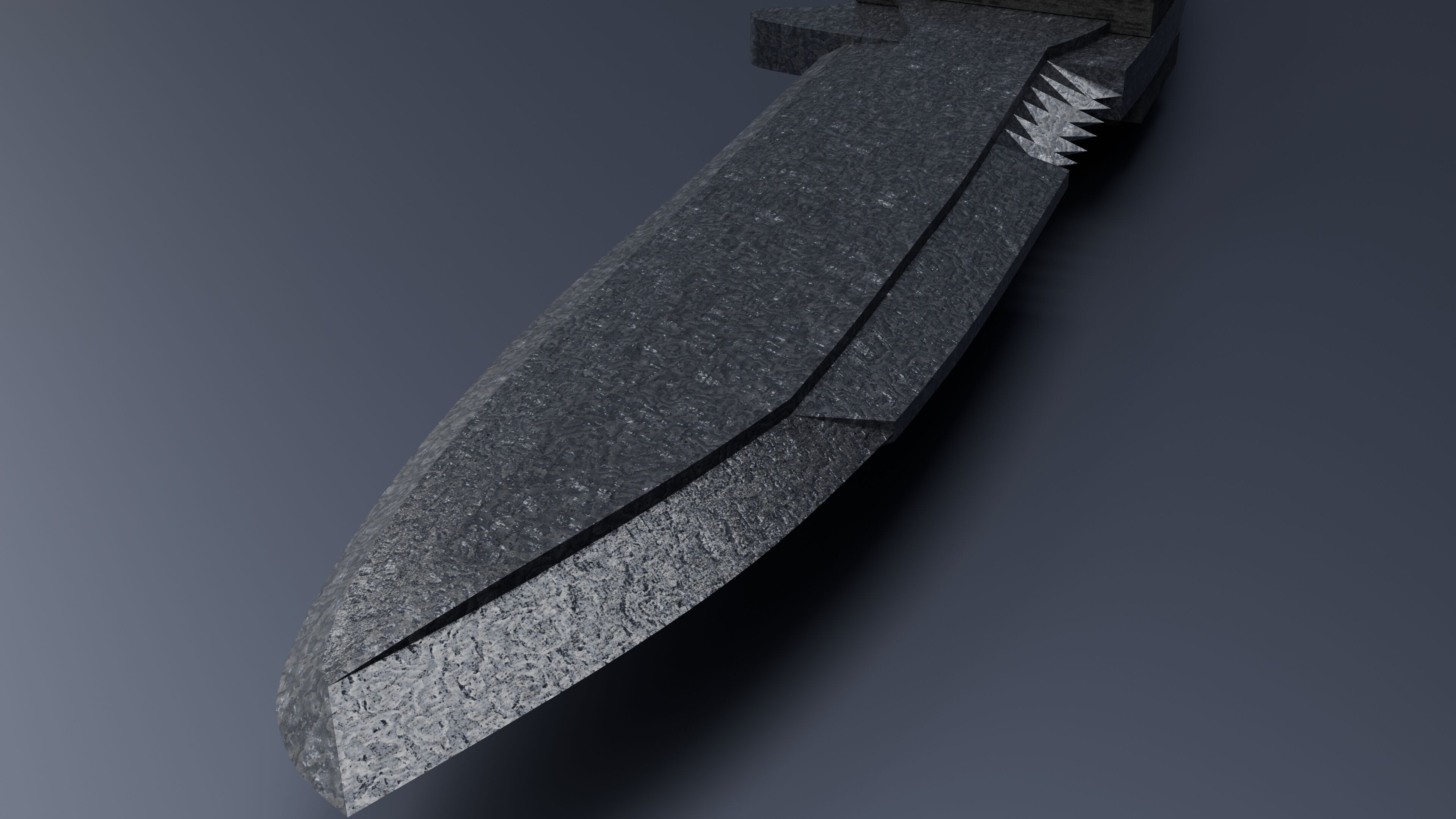 Kube Knife Low-poly 3D model_6