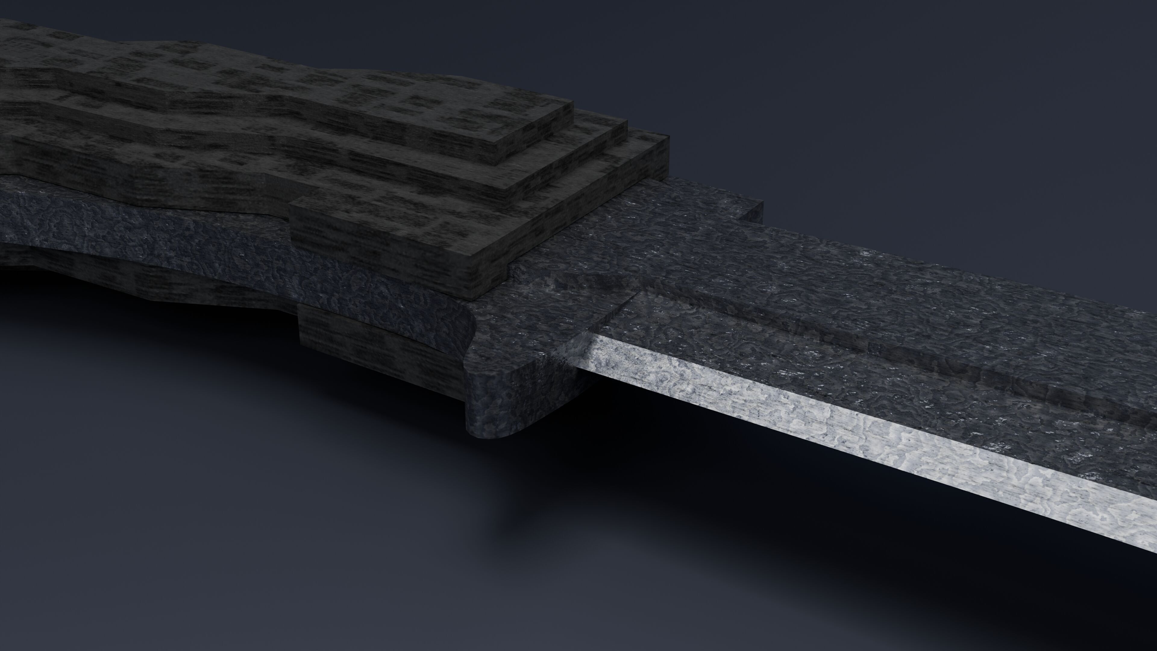 Kube Knife Low-poly 3D model_7