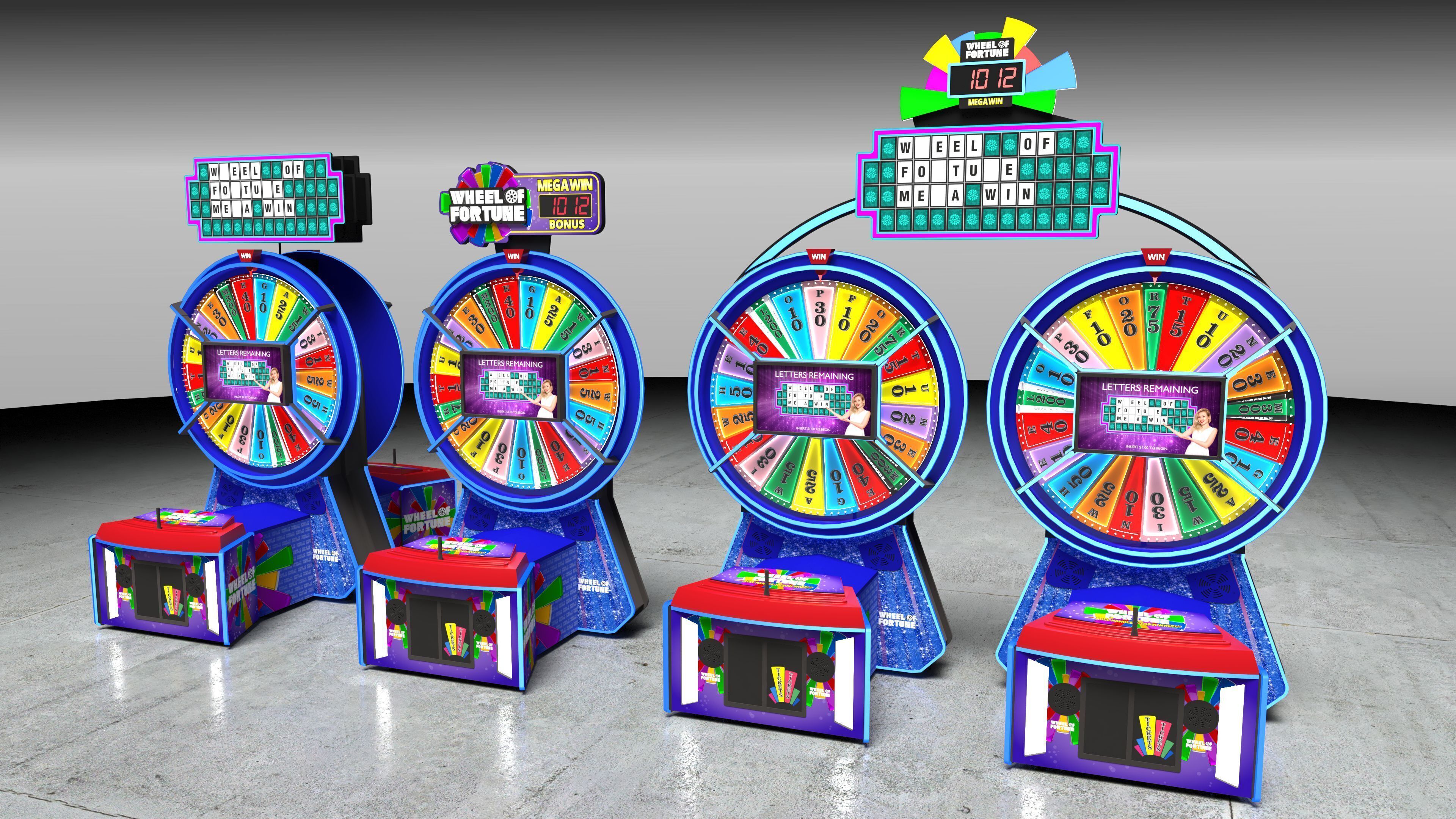 SEGA Wheel of Fortune Arcade Ticket Redemption Game 3D model_1