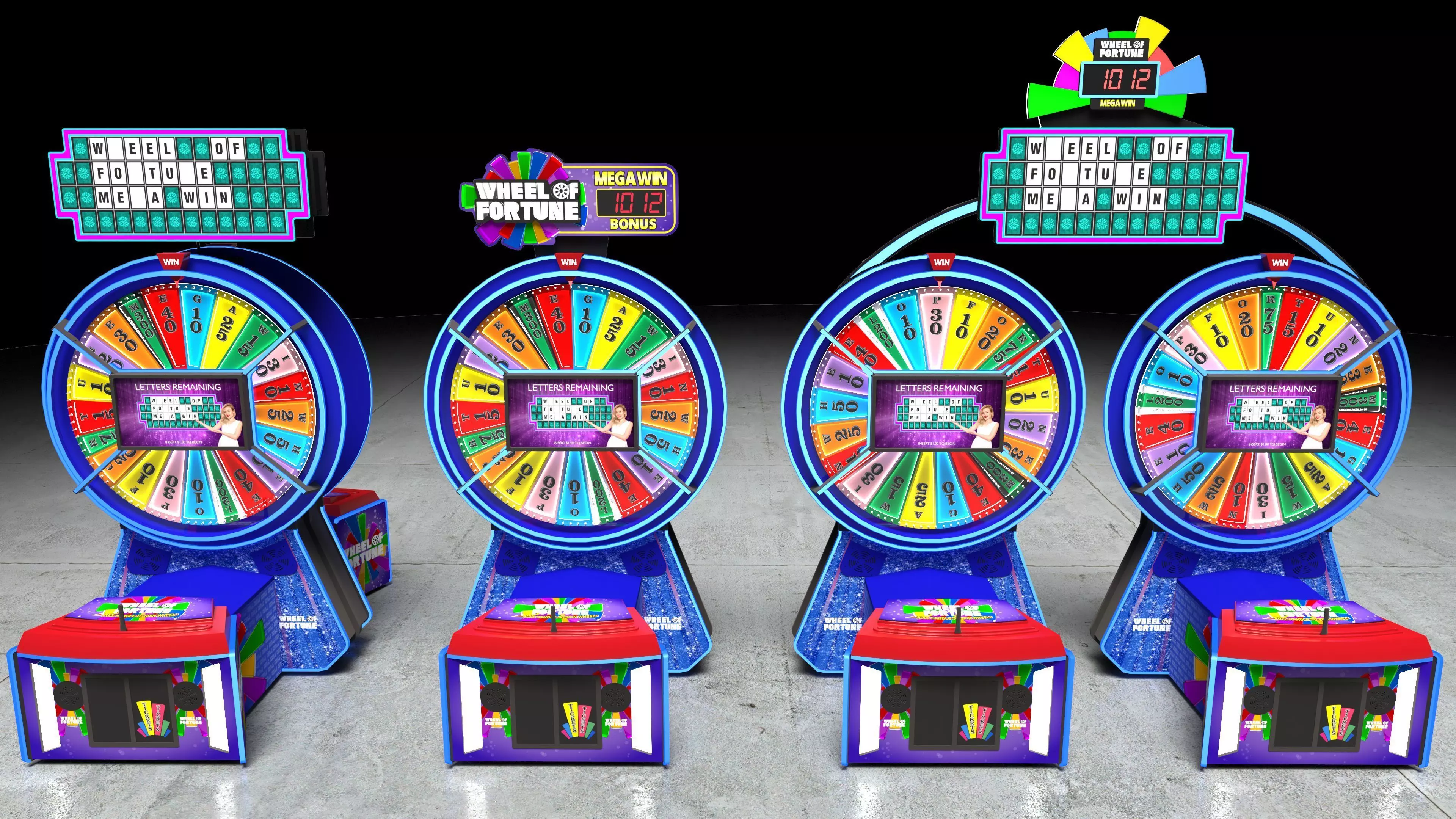 SEGA Wheel of Fortune Arcade Ticket Redemption Game 3D model_0