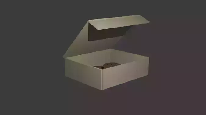 Box of Cookies 3D Model