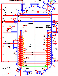 Pressure Vessel 1050kPag 3500L Drawing 3D model_1