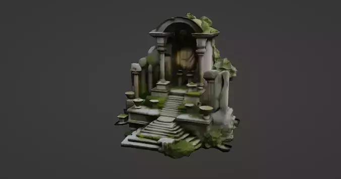 Ancient Mountain Shrine Ruins