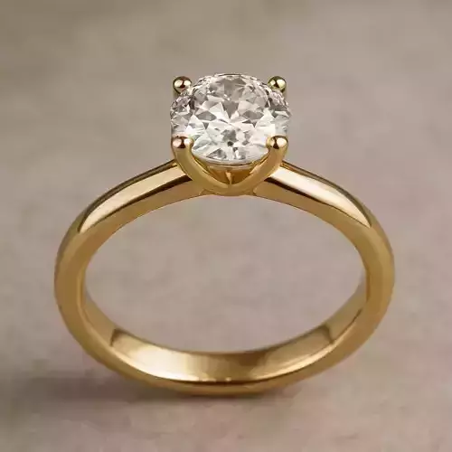 Elegant Solitaire Engagement Ring 