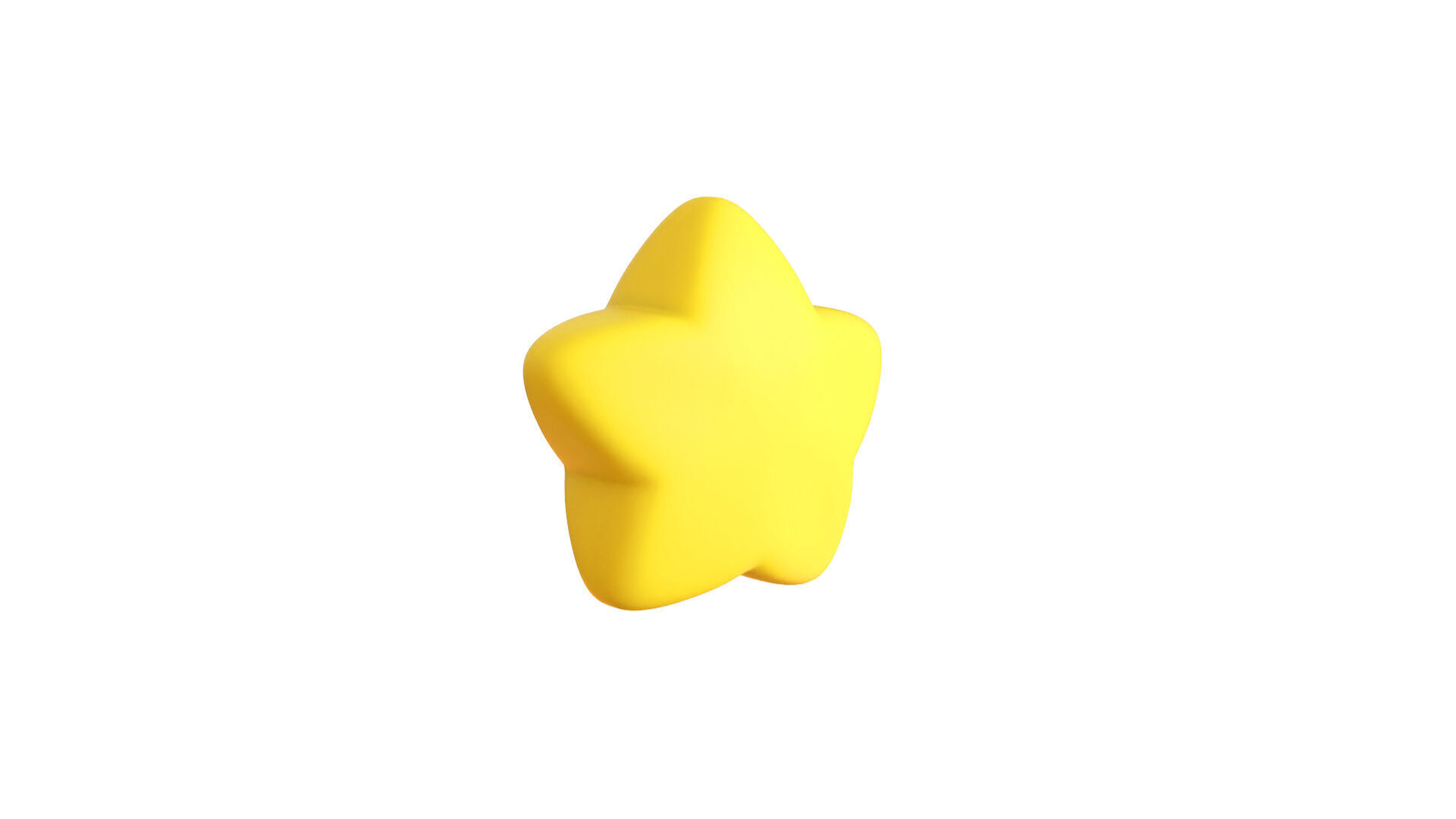 Cartoon Star  Low-poly 3D model_2