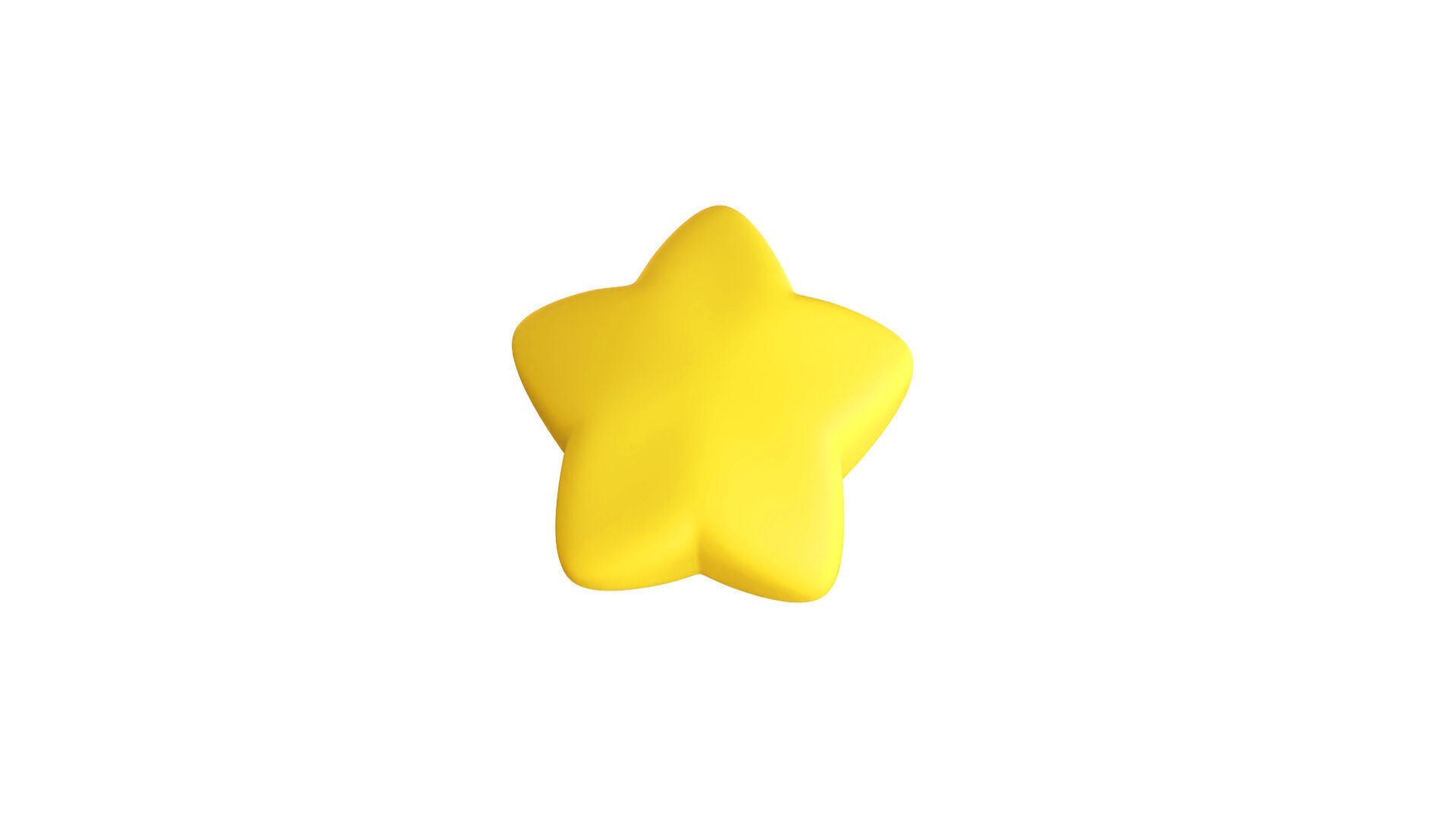 Cartoon Star  Low-poly 3D model_3