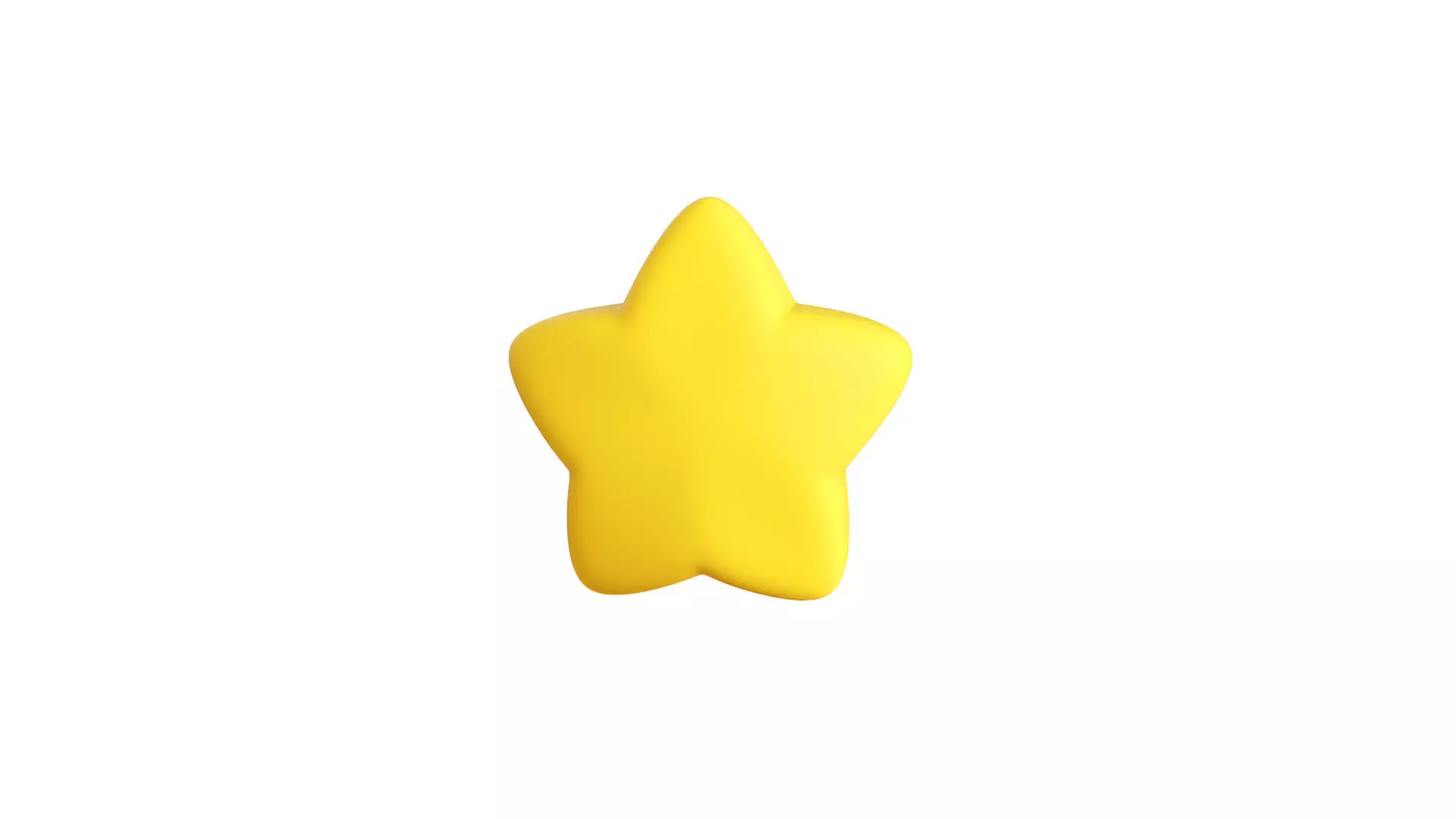 Cartoon Star  Low-poly 3D model_0