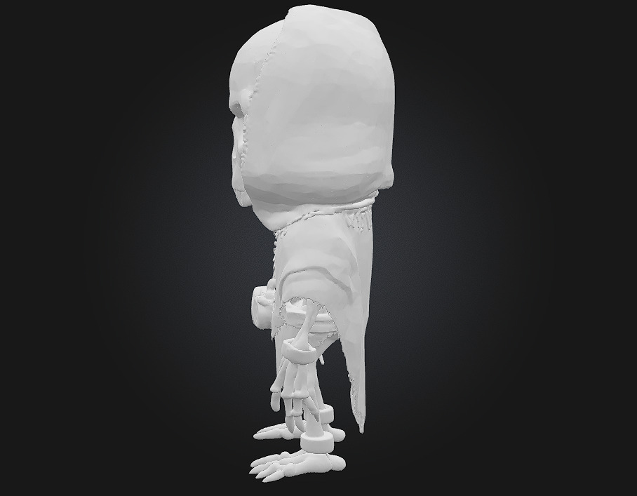Chibi Witch Doctor Skeleton 3D print model_7