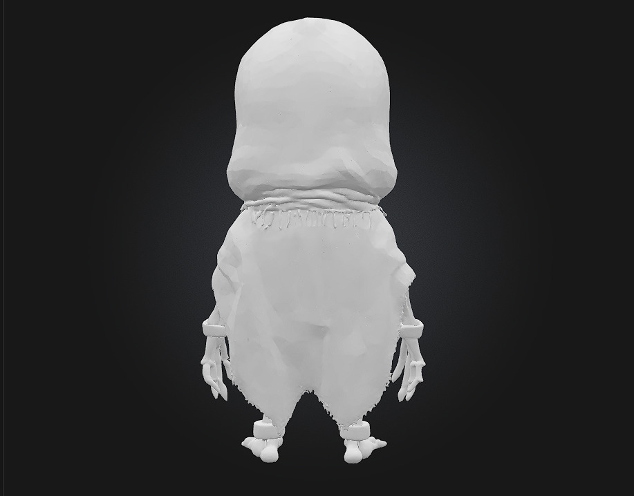 Chibi Witch Doctor Skeleton 3D print model_6