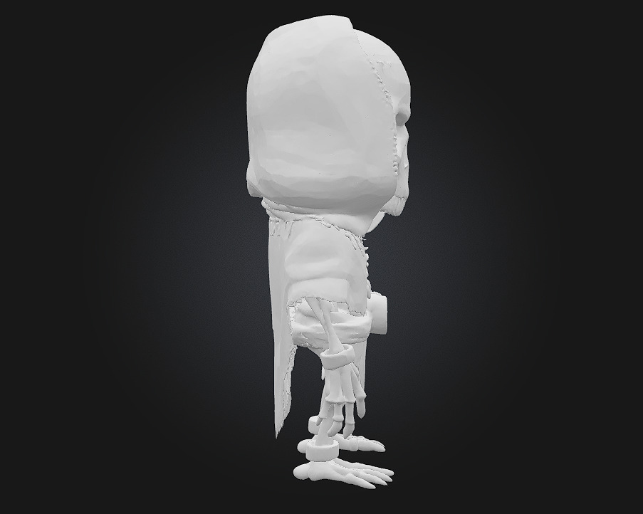 Chibi Witch Doctor Skeleton 3D print model_8