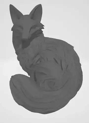 3d Printable Fox