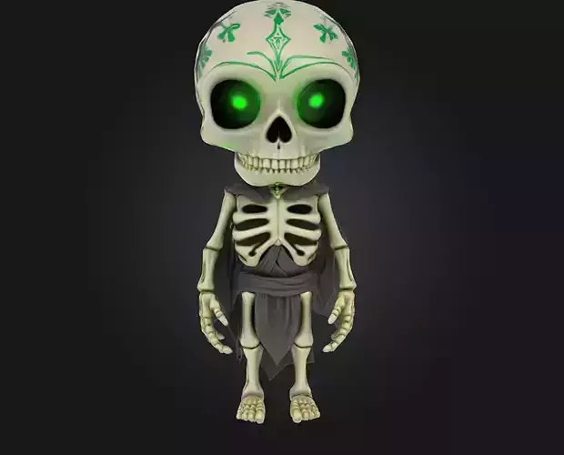  Tribal Undead Mystic 3D Model
