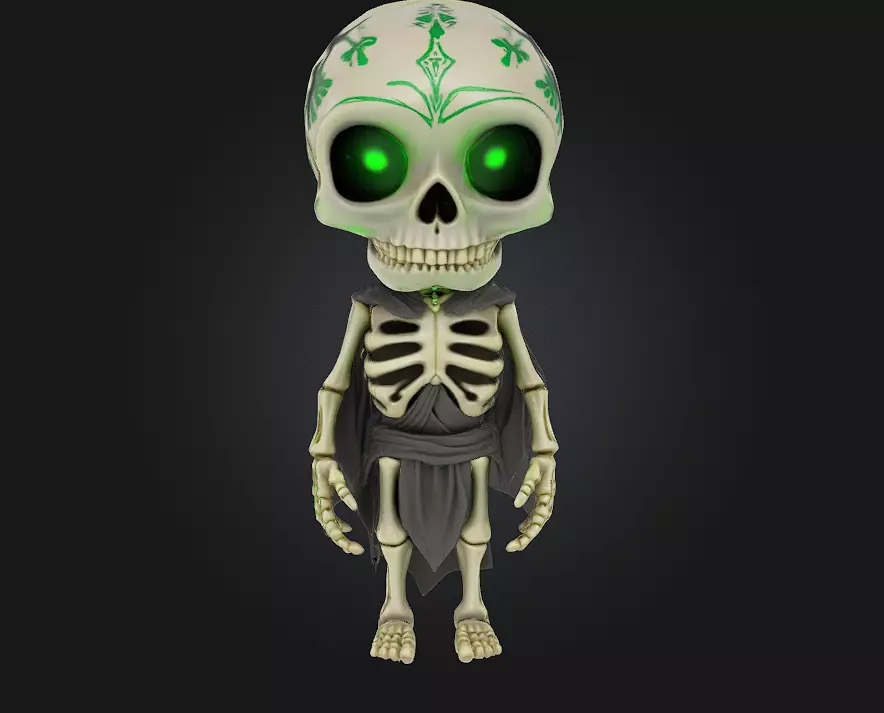 Tribal Undead Mystic 3D Model 3D print model