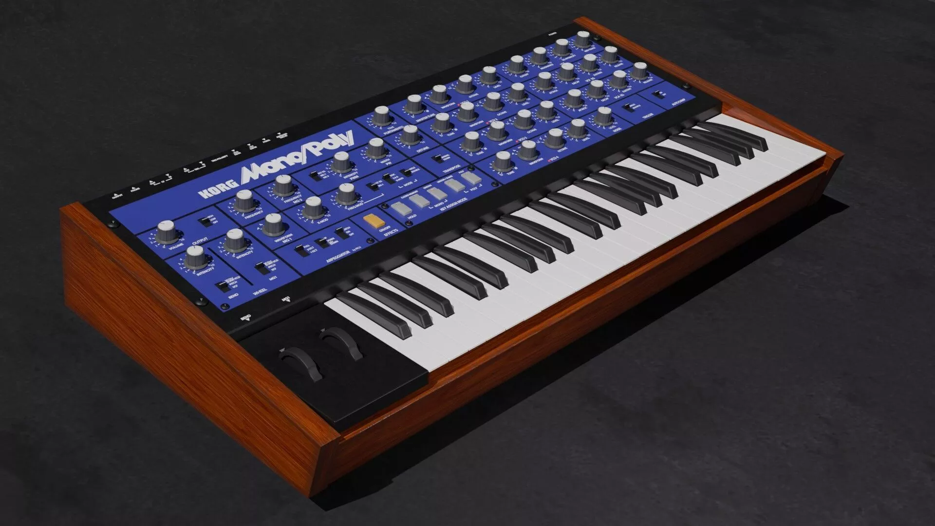 Korg MonoPoly 3D model