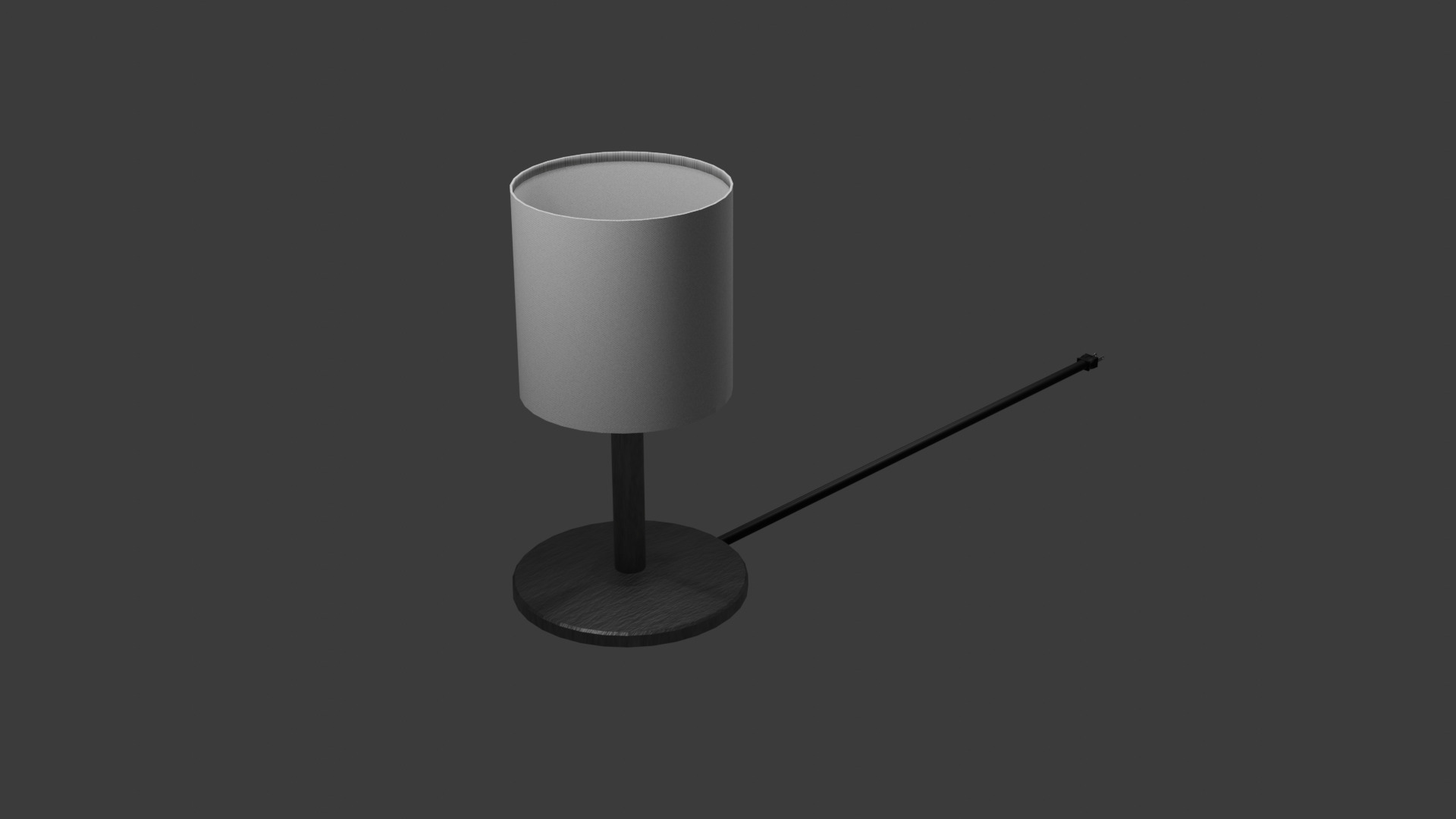 lamp cord Free low-poly 3D model_1