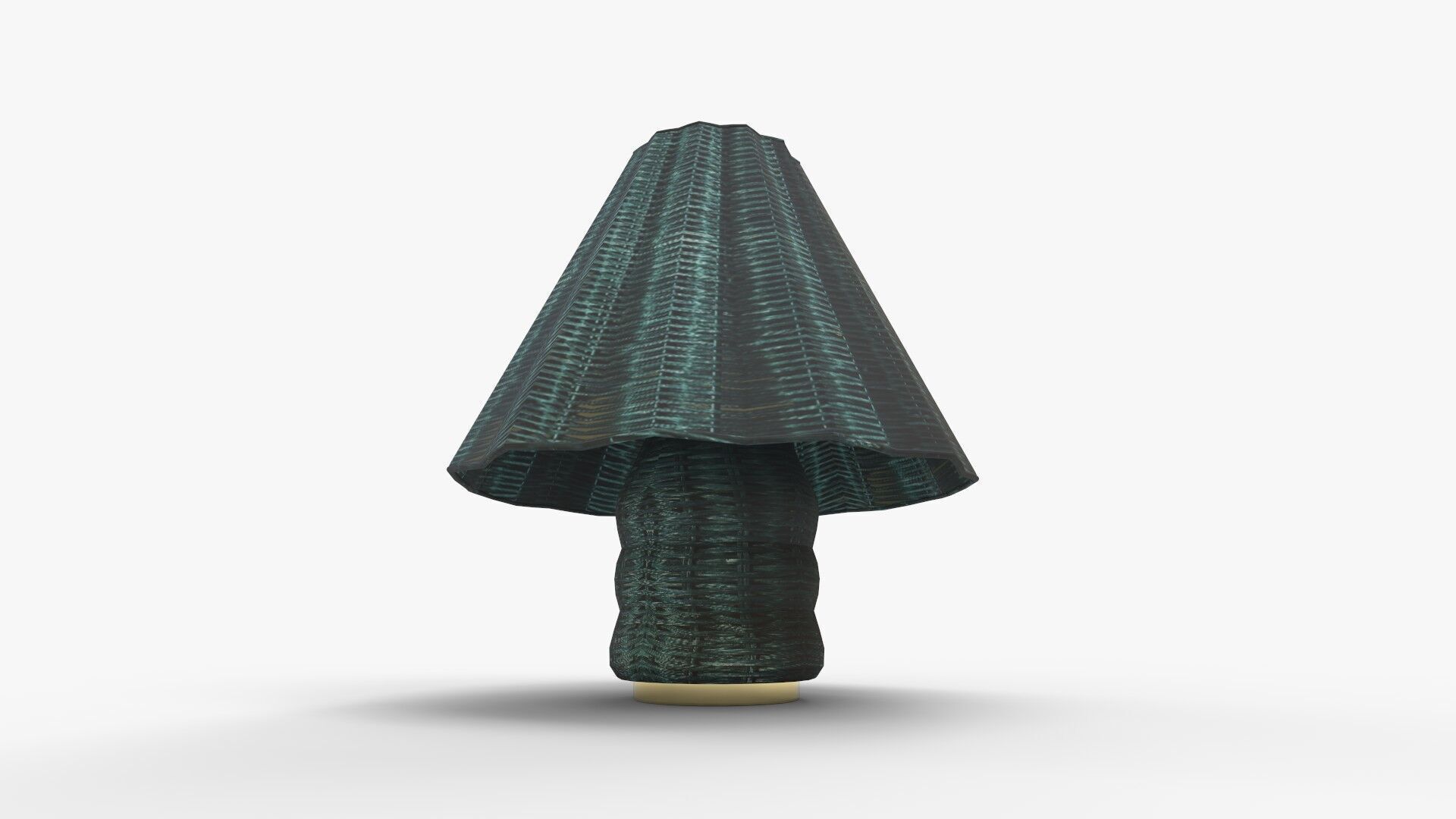 Sutton Rattan Table Lamp 3D model_1
