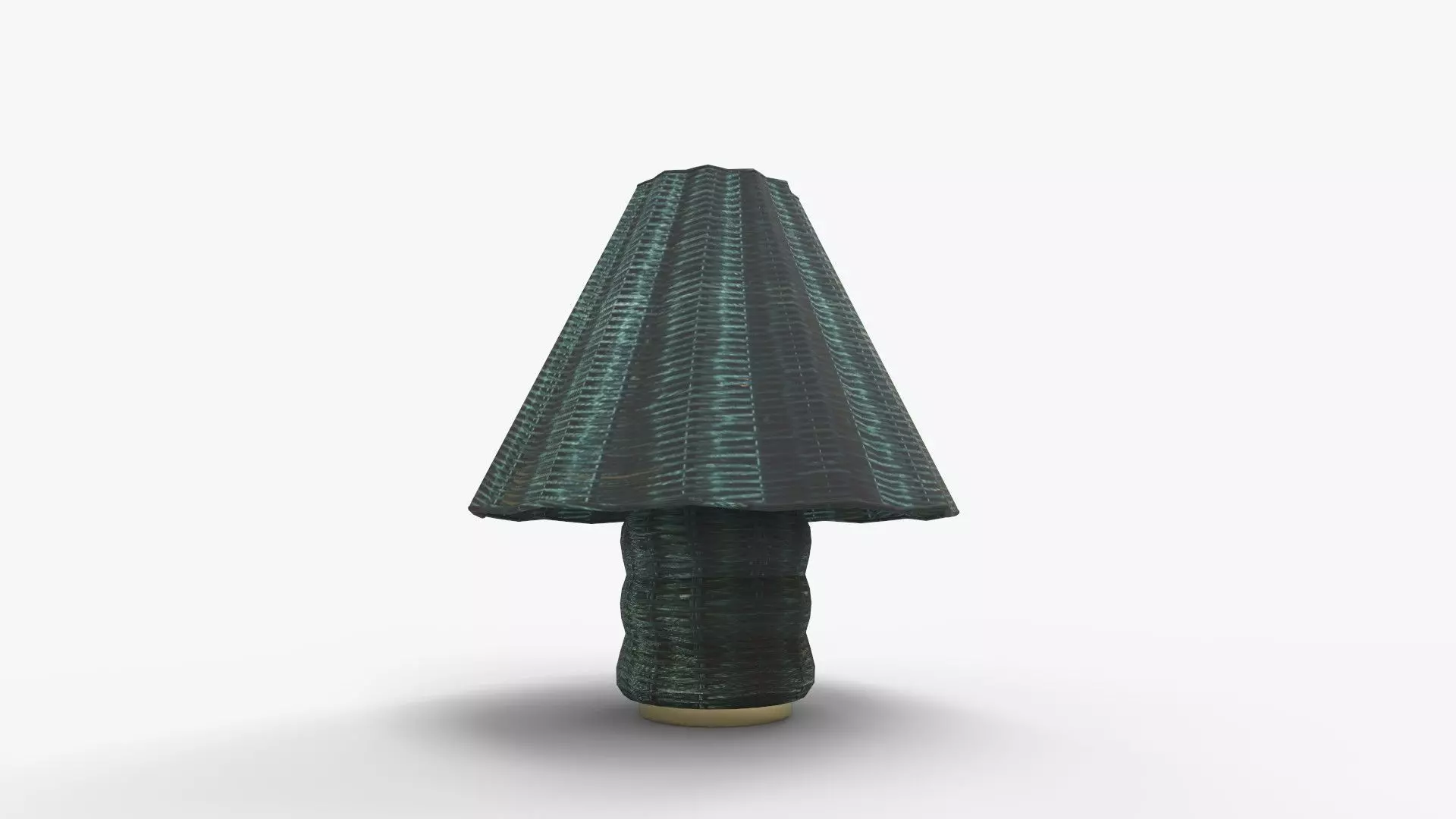 Sutton Rattan Table Lamp 3D model_0