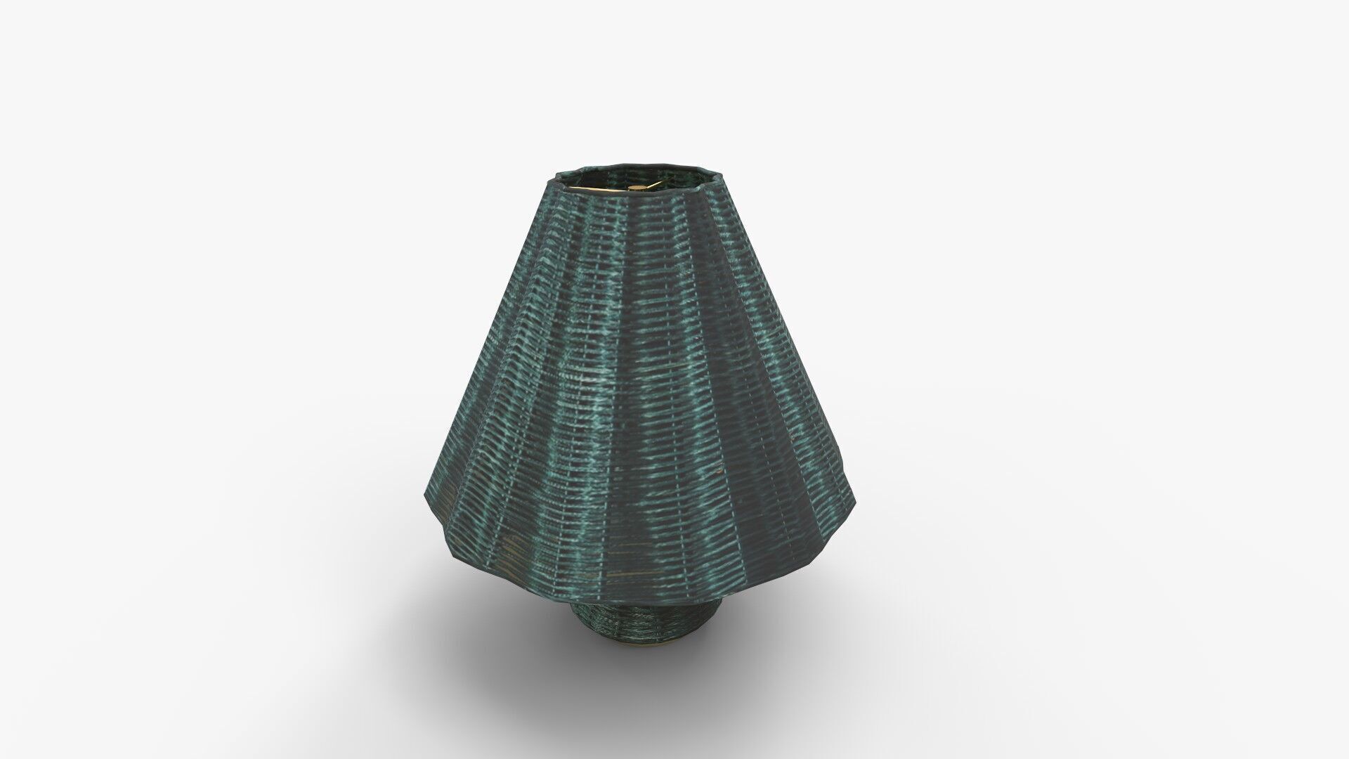 Sutton Rattan Table Lamp 3D model_4