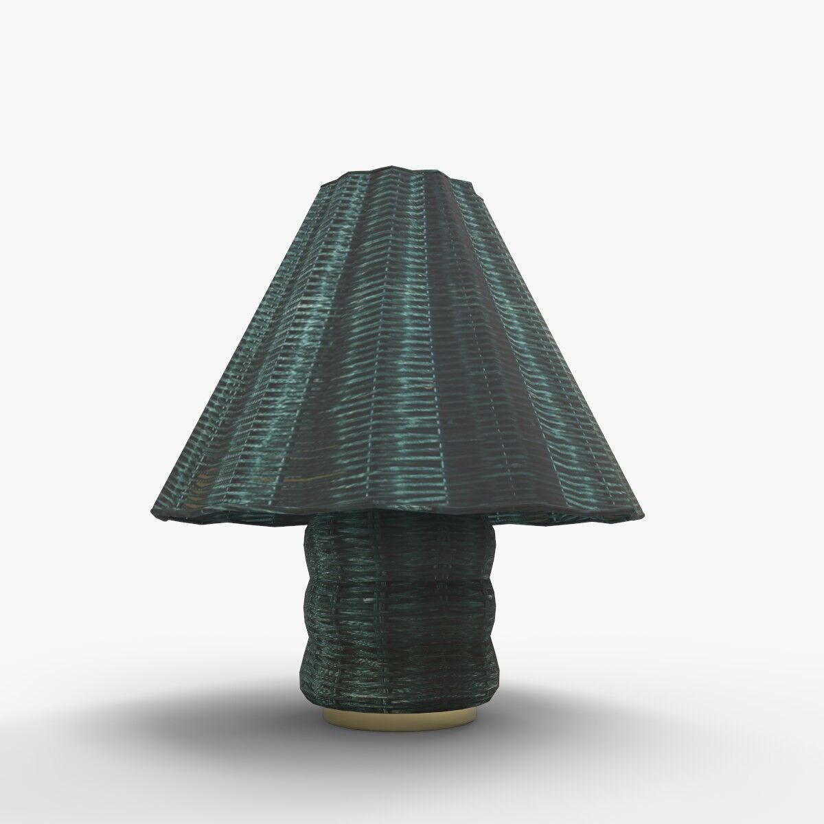 Sutton Rattan Table Lamp 3D model_11