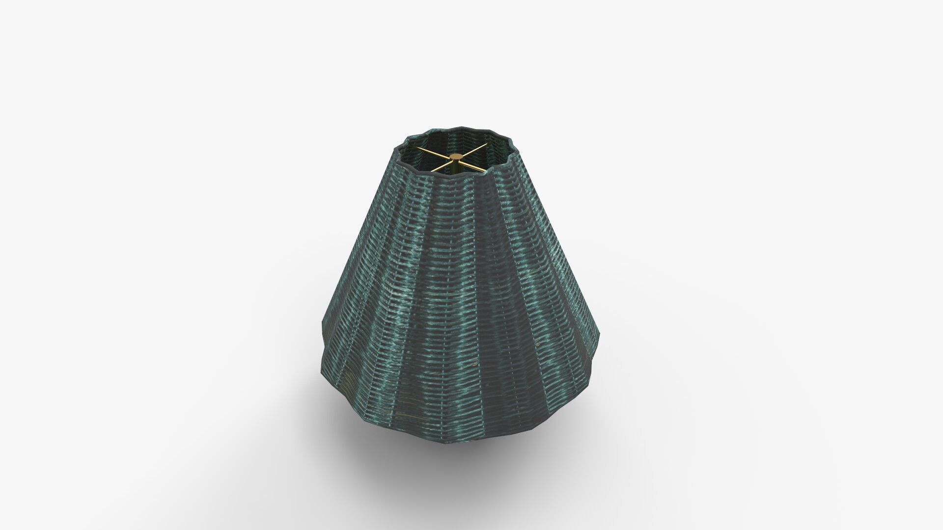 Sutton Rattan Table Lamp 3D model_5