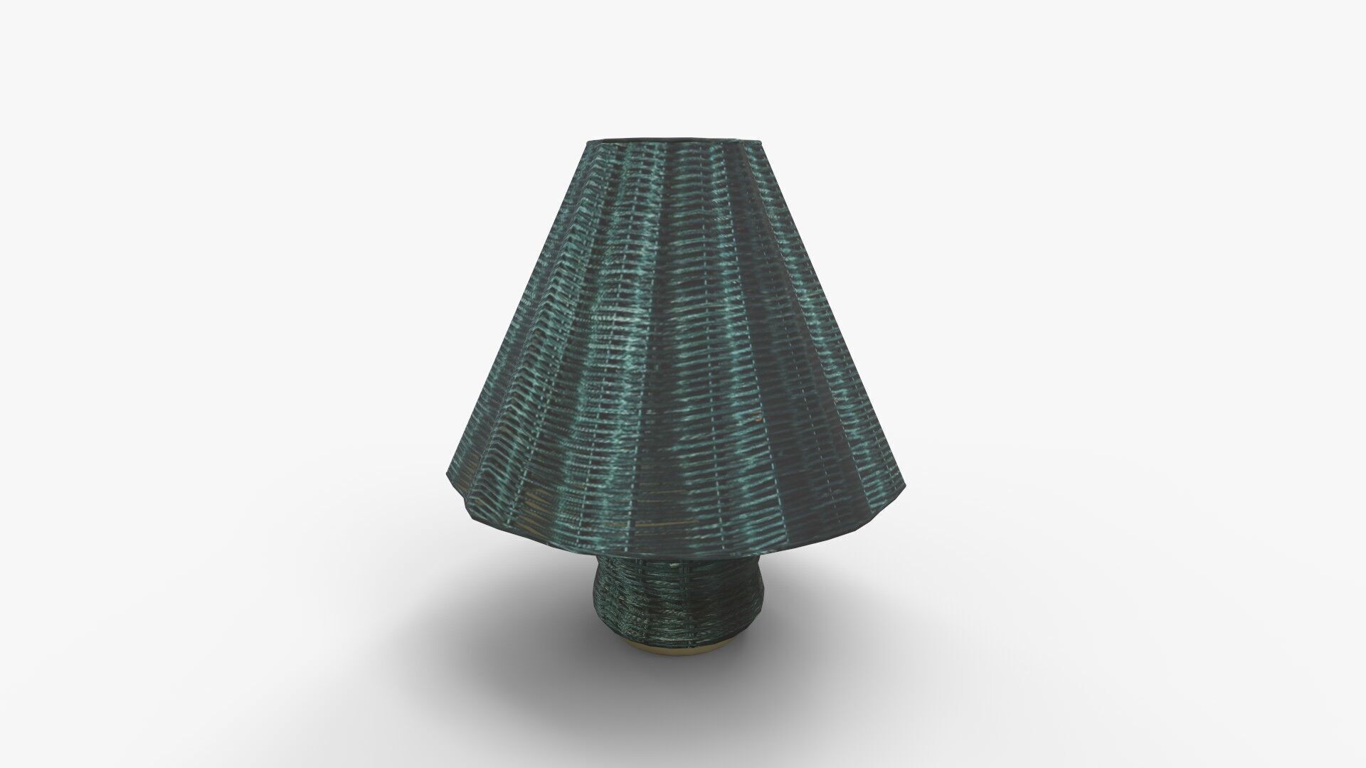 Sutton Rattan Table Lamp 3D model_3