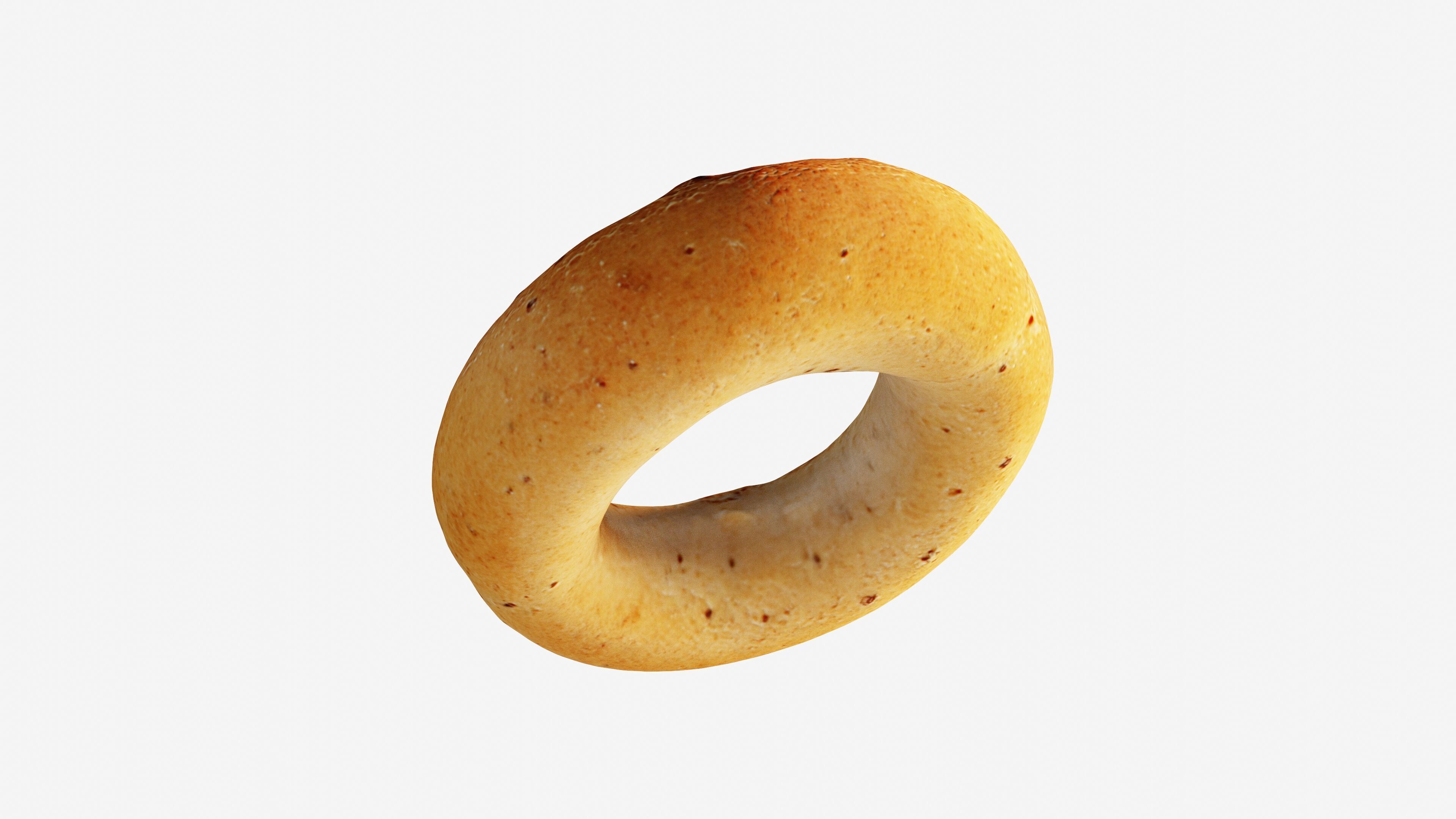 Photorealistic 3D scan of bagel Low-poly 3D model_5