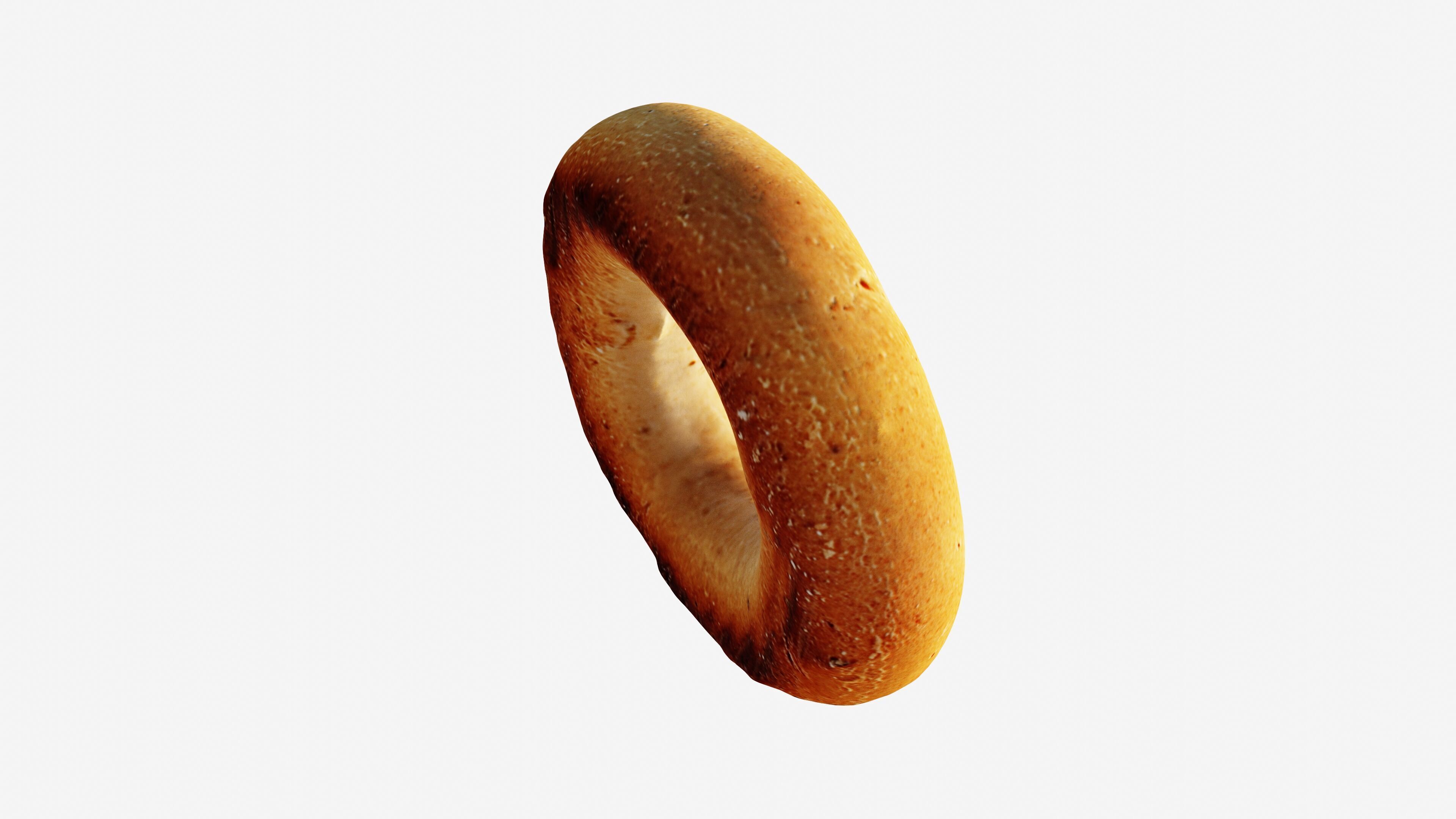 Photorealistic 3D scan of bagel Low-poly 3D model_14